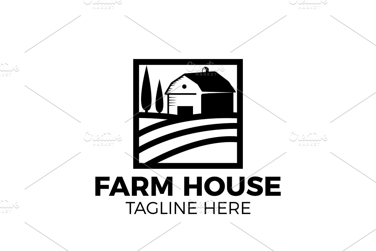 Texas Barn Farm House Logo Design, a Branding & Logo Template by AlvinStd