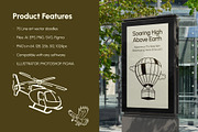 Adventure Drawing Art Set, an Outline Icon by Vectors Market (Thumbnail 2 of 8)
