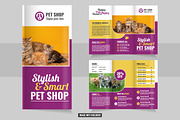 Veterinarian Clinic pet shop trifold, a Brochure Template by Tanuart (Thumbnail 2 of 2)