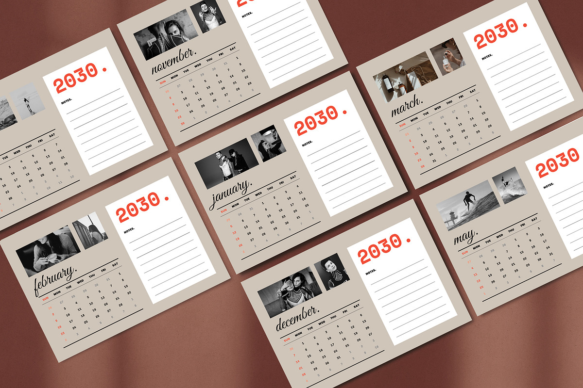 Desk Calendar, a Stationery Template by Occy Design (Photo 5 of 5)