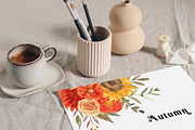 Cozy Halloween watercolor collection, a Seasonal Illustration by LiChu Art (Thumbnail 22 of 28)