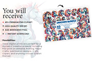 40 Watercolor Cute Unicorn Clipart, an Animal Illustration by Creative Arslan (Thumbnail 4 of 7)