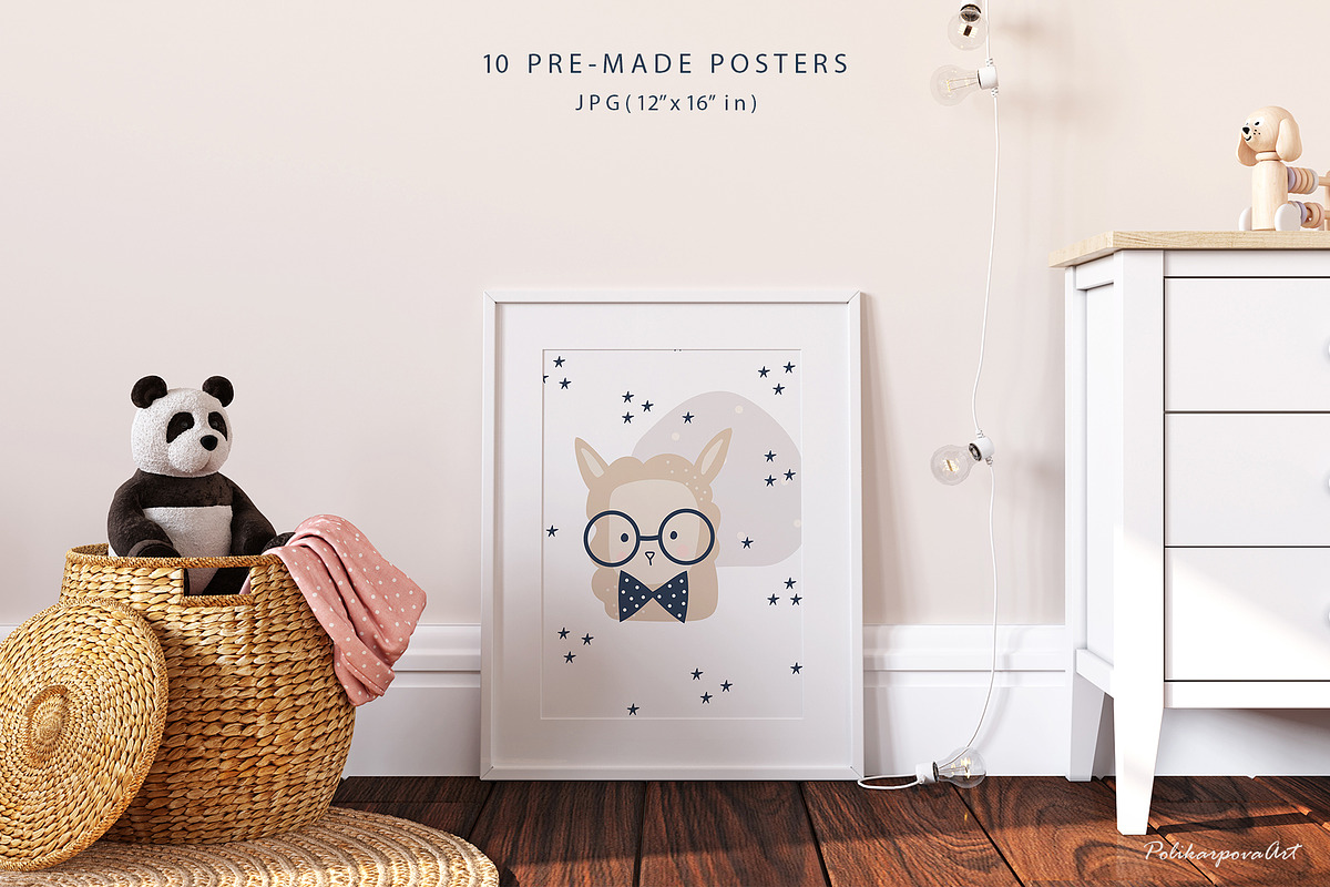 Face baby animals collection, an Animal Illustration by polikarpovaart (Photo 6 of 11)