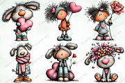 Whimsical Valentine Companions, an Illustration by Creative Art (Thumbnail 3 of 11)