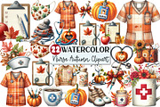 Nurse Fall Autumn Clipart, an Illustration by Rose Art (Thumbnail 1 of 4)