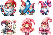Breast Cancer Gnome Watercolor PNG, an Illustration by Designking (Thumbnail 3 of 4)