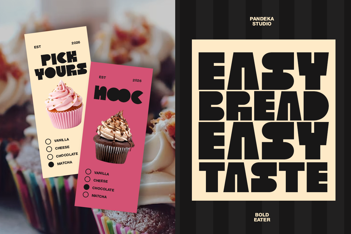 Gimro - Bold Geometric Cafe Font, a Sans Serif Font by Pandeka Studio (Photo 4 of 9)