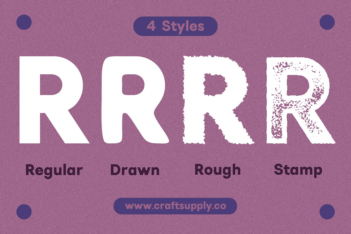 Radeil Vintage – Sans Serif Font, a Sans Serif Font by Craft Supply Co. (Photo 2 of 8)
