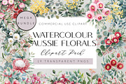Australian Watercolur Flowers Mega, a Decorative Illustration by Pawcasso's Portraits (Thumbnail 1 of 10)