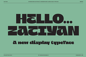 Zatiyan - Display Font