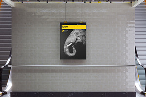 Subway Poster Mockup