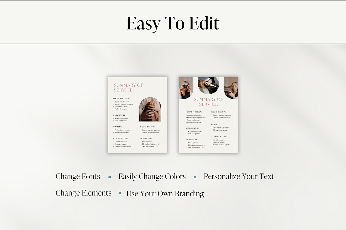 Social Media Welcome Packet Template, a Marketing Template by Anessta & Co (Photo 8 of 10)
