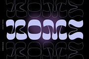 Bome - Retro Psychedelic Font, a Font by Nirmana Visual (Thumbnail 1 of 9)