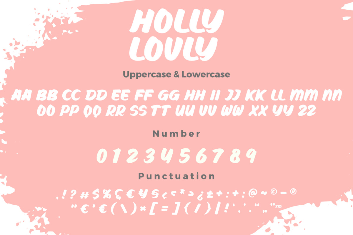 Holly Lovly - Brushed Font, a Handwritten Font by Bayuktx (Photo 9 of 10)