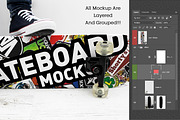 Skateboard Mockup #39, a Shirt Mockup by alexandeerco (Thumbnail 4 of 5)