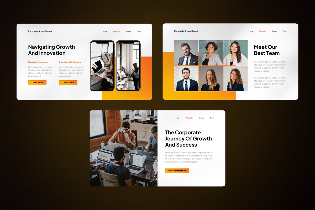 Corporate Annual Report Keynote, a Presentation Template by SquidPixey (Photo 5 of 7)