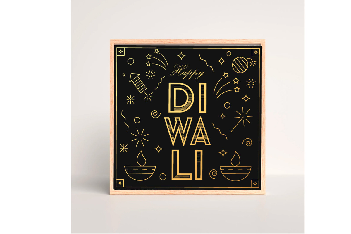 4 Diwali Posters, Greeting Cards, a Graphic by oxy_gen (Photo 5 of 6)