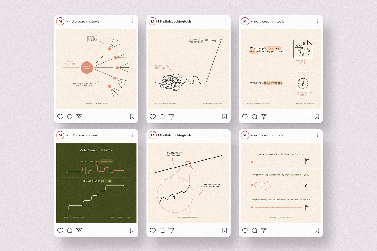 Coaching Growth Mindset Insta Posts, a Social Media Template by AndrewPixel (Photo 8 of 22)