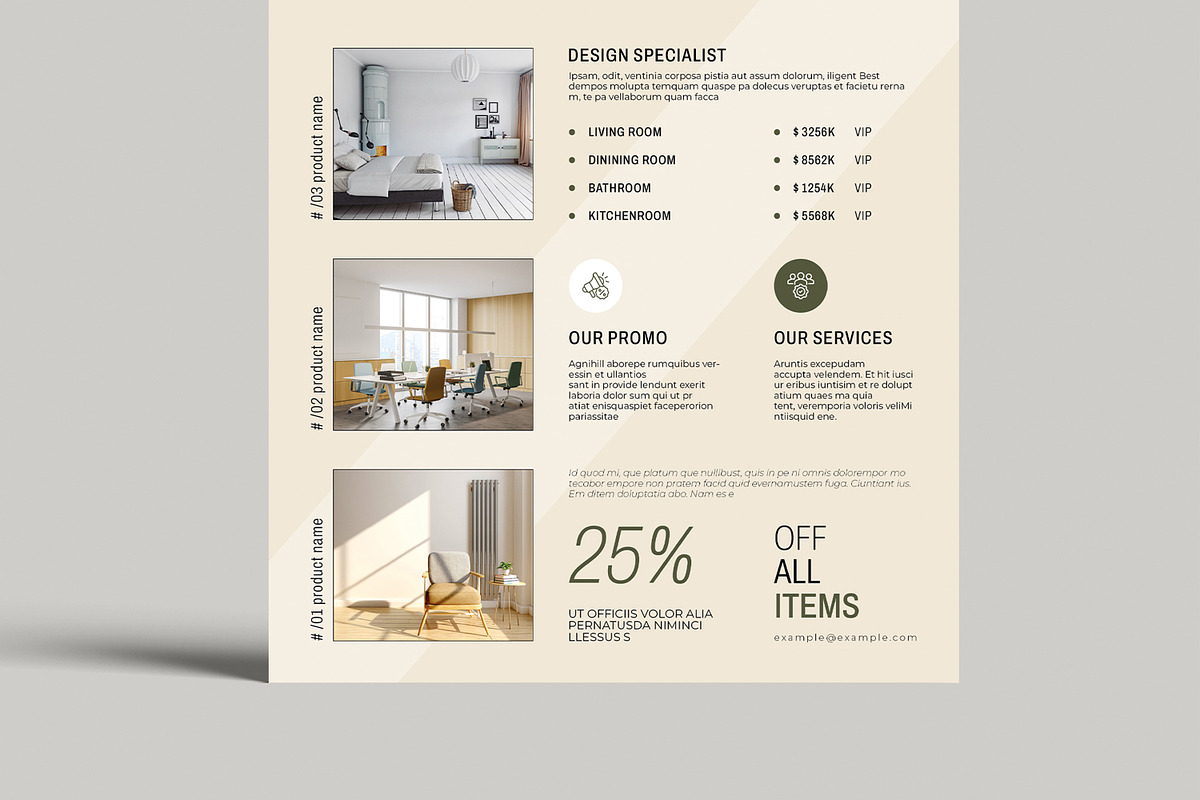 Interior Design Flyer Template preview 5
