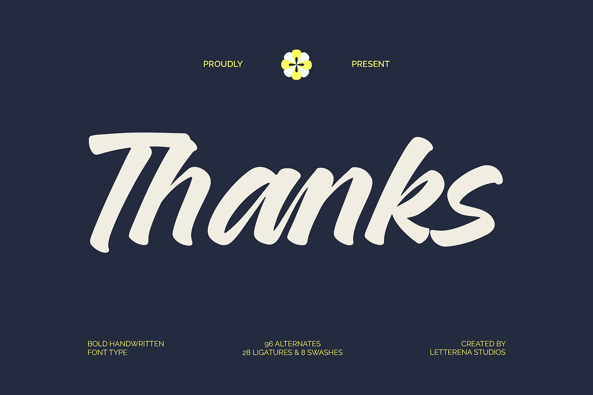 Geralty Retturn Bold Handwritten, a Script Font by Letterena Studios Script (Photo 20 of 20)