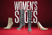 Woman Shoes Mockups, a Product Mockup by PSD Market (Thumbnail 1 of 23)
