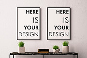 Mock up poster with a console table, a Print Template by FilL239 (Thumbnail 6 of 7)