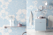Swirl Flowers | Vector Print, a Wallpaper Graphic by MalyskaStudio (Thumbnail 10 of 13)