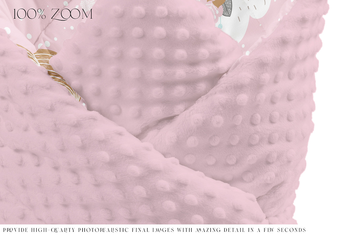 Swaddle Wrap Blankets Minky & Muslin, a Mockup by mock-ups (Photo 25 of 31)