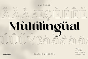 Lugon Classic Modern Typeface