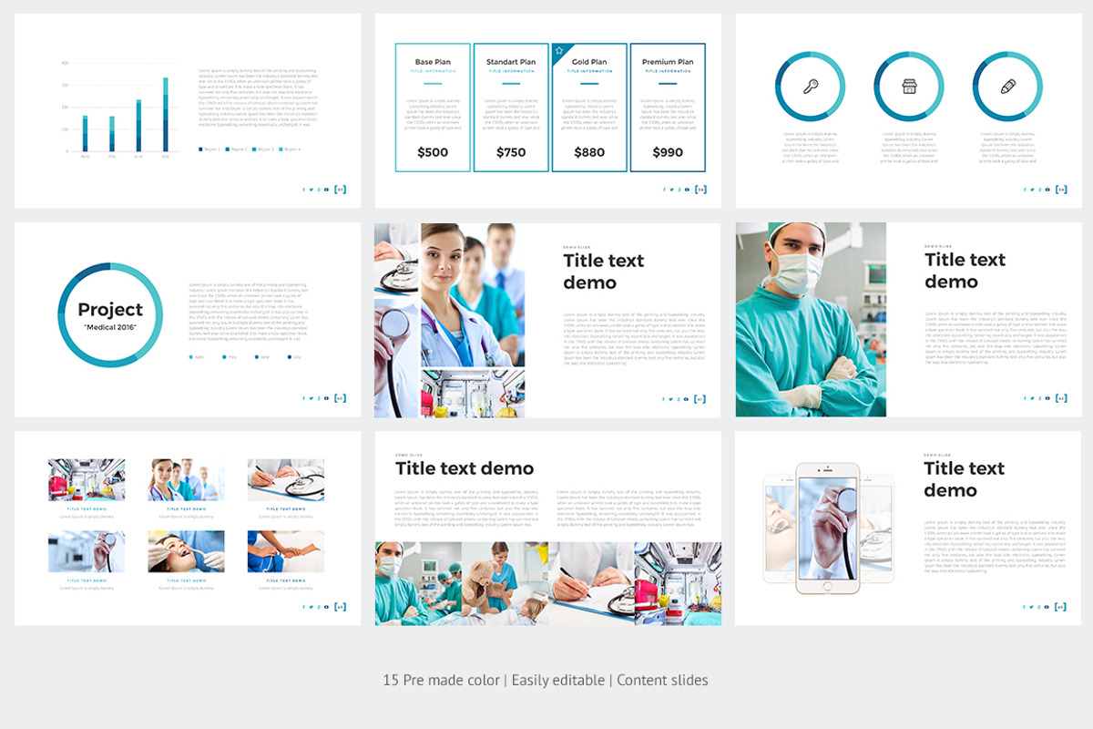 Medical PowerPoint Template, a Presentation Template by HiSlide.io (Photo 7 of 8)