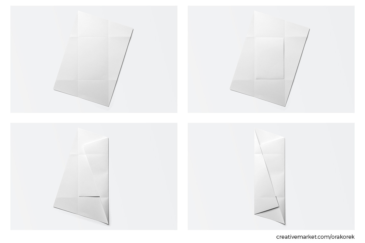 Envelope Folded Brochure Mockup, a Print Template by Orak Orek (Photo 6 of 10)