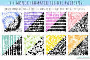 Monochromatic Tie Dye Pack 3, a Pattern Graphic by Lindy_doodle (Thumbnail 3 of 9)
