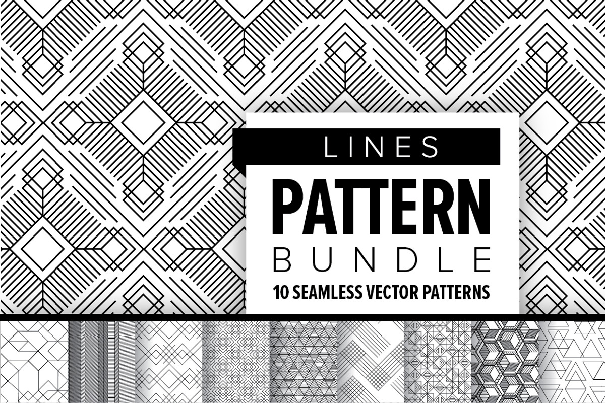 LINES Pattern Bundle, a Pattern Graphic by Anugraha Design (Photo 1 of 5)