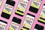 Flat Garden Party Flyer Set, a Flyer Template by Aiyari Graphic (Thumbnail 2 of 3)