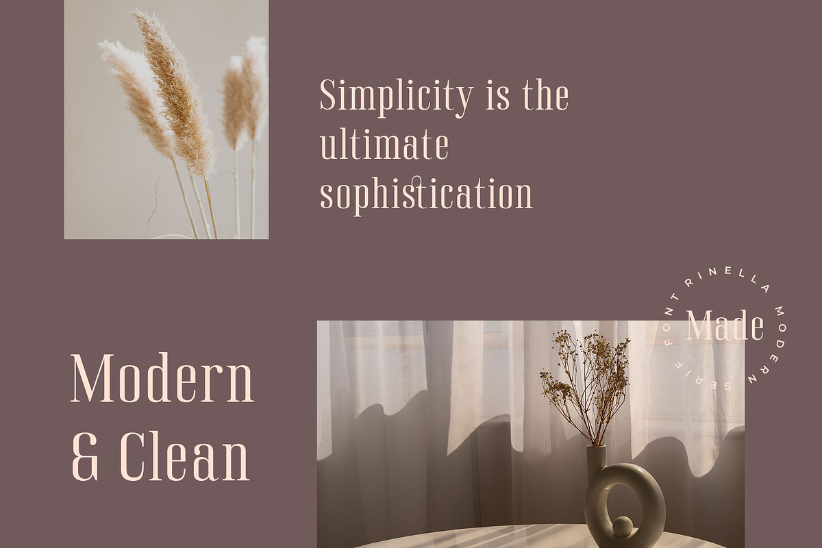 Rinella Modern Serif font, a Serif Font by RantautypeStudio (Photo 6 of 13)