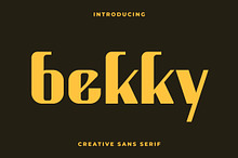 Bekky Creative Sans Font