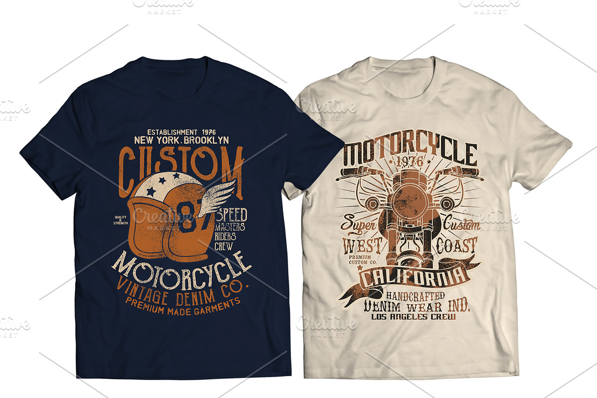 MOTORCYCLE CONCEPT TEE PRINT PACK, an Illustration by MKE Print Lab. (Photo 5 of 6)