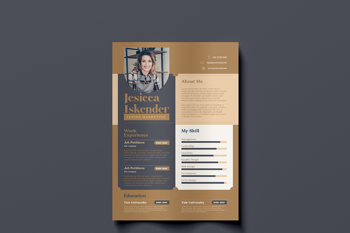 Resume 04, a Stationery Template by FathurFateh