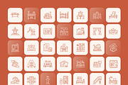 Housing and Interior Icons Set, an Outline Icon by Prosymbols (Thumbnail 7 of 7)