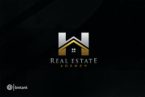 Golden House - H letter Logo