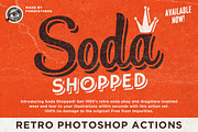 Soda Shopped Retro Photoshop Actions, an Action Add-On by Forefathers (Thumbnail 1 of 5)