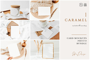 Card Mockups Bundle Photo Stock