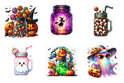 Halloween Mason Jar Clipart PNG, an Illustration by SinaCreation (Thumbnail 5 of 7)