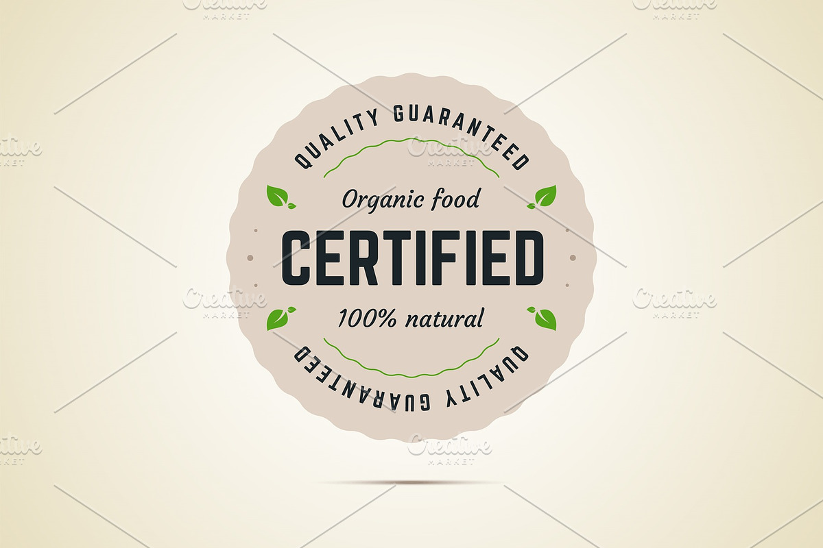 Organic food sign., a Food Illustration by zaniman