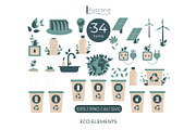 Environmental Clipart Set, an Object Illustration by Illustana (Thumbnail 3 of 17)