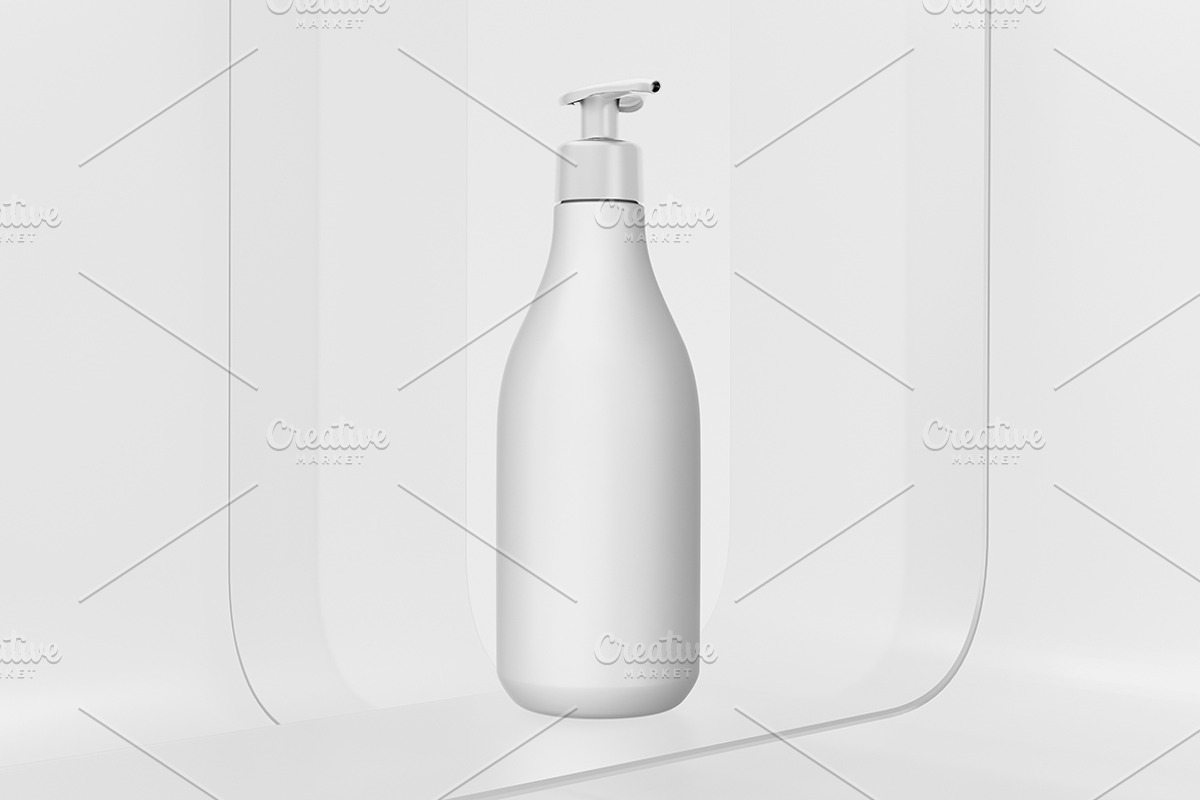 Shampoo Pump On Glass Mockup, a Packaging Mockup by Qaleb Studio (Photo 2 of 2)
