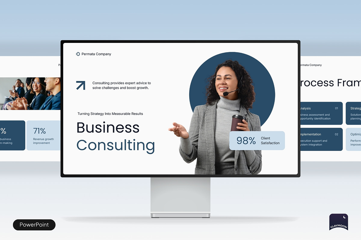 Business Consulting Strategy Plan, a Presentation Template by Claymoon Lab (Photo 1 of 7)