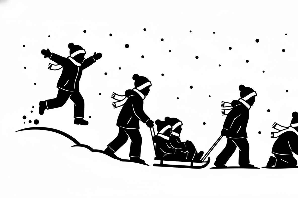 Winter Snow Silhouettes feature, an Illustration by Amazin_art (Photo 19 of 42)
