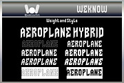 Aeroplane font, a Font by weknow (Thumbnail 8 of 9)