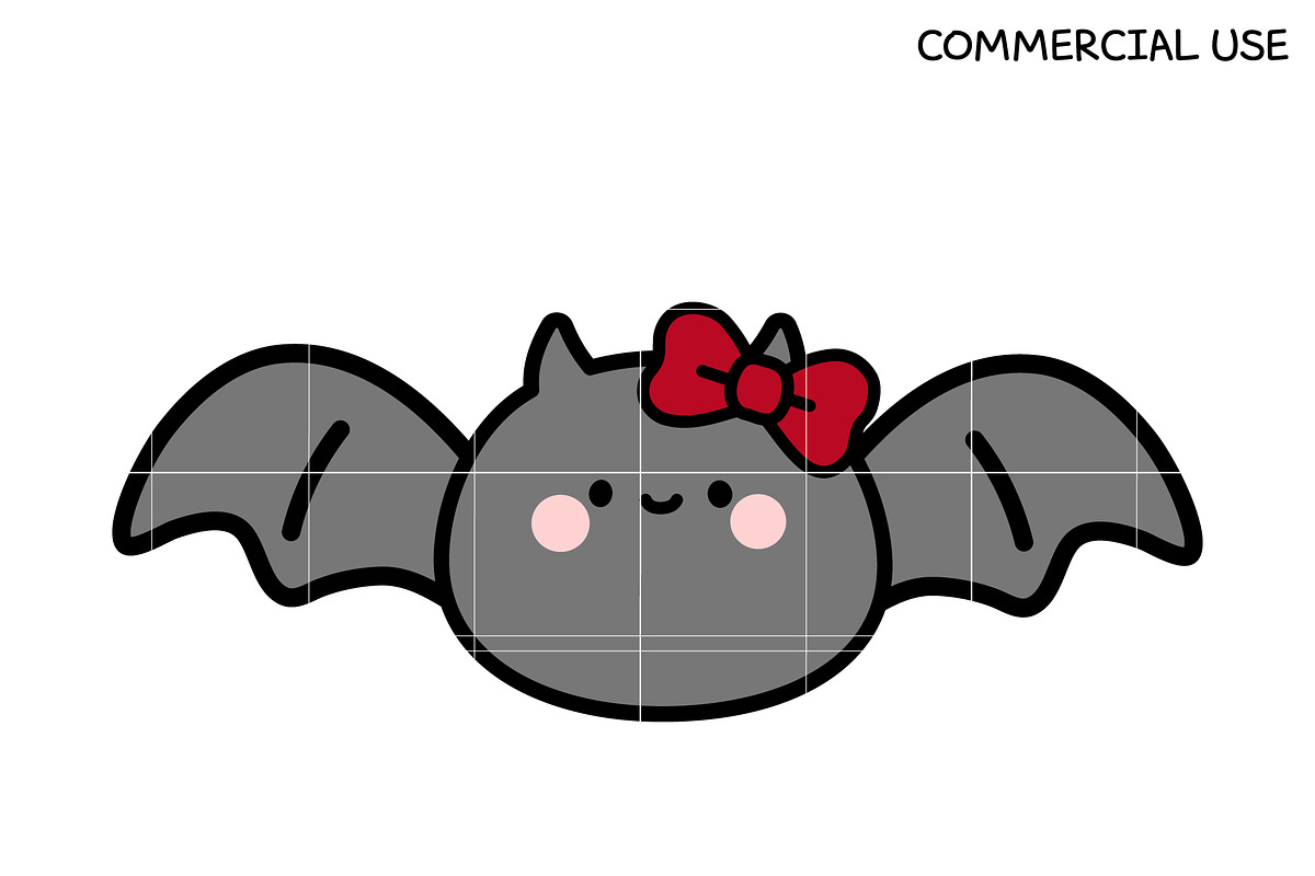 Kawaii Bat with Bow SVG Bundle | Cut, an Illustration by TheHitShop (Photo 3 of 5)